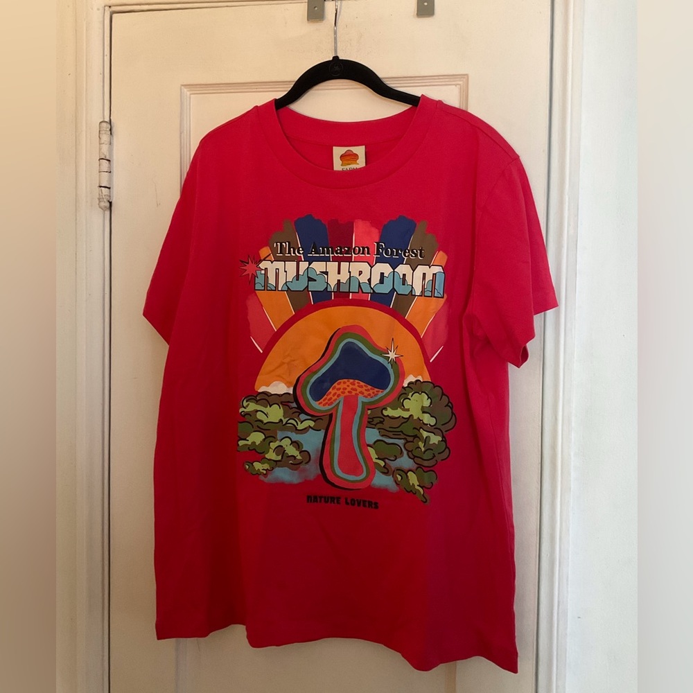 New Farm Rio Amazon Mushroom T Shirt XL